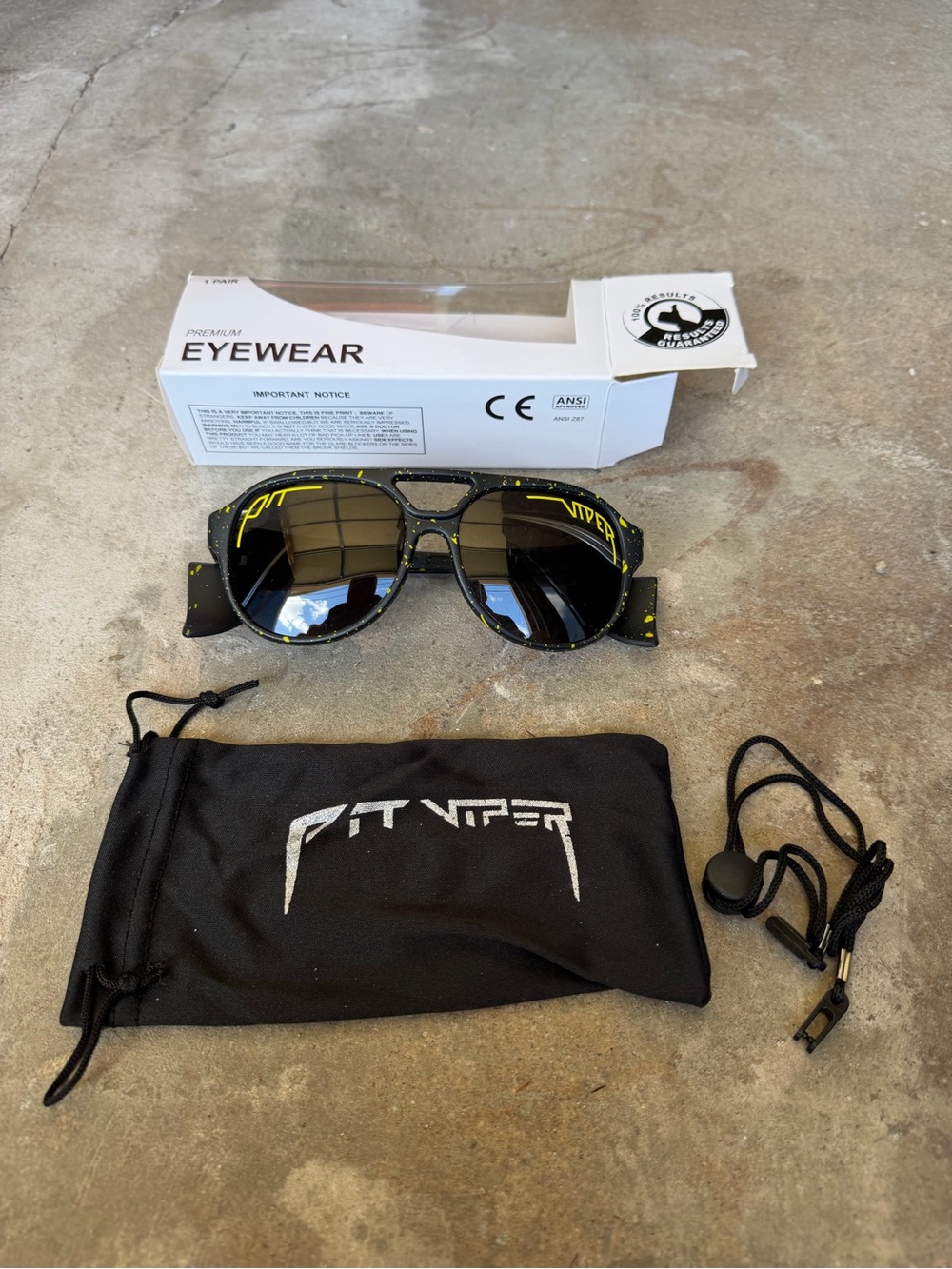 Pit Viper Exciters Sunglasses The Cosmos Polarized Pens 149mm